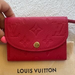 Louis Vuitton hot Pink Rosalie leather wallet 🩷